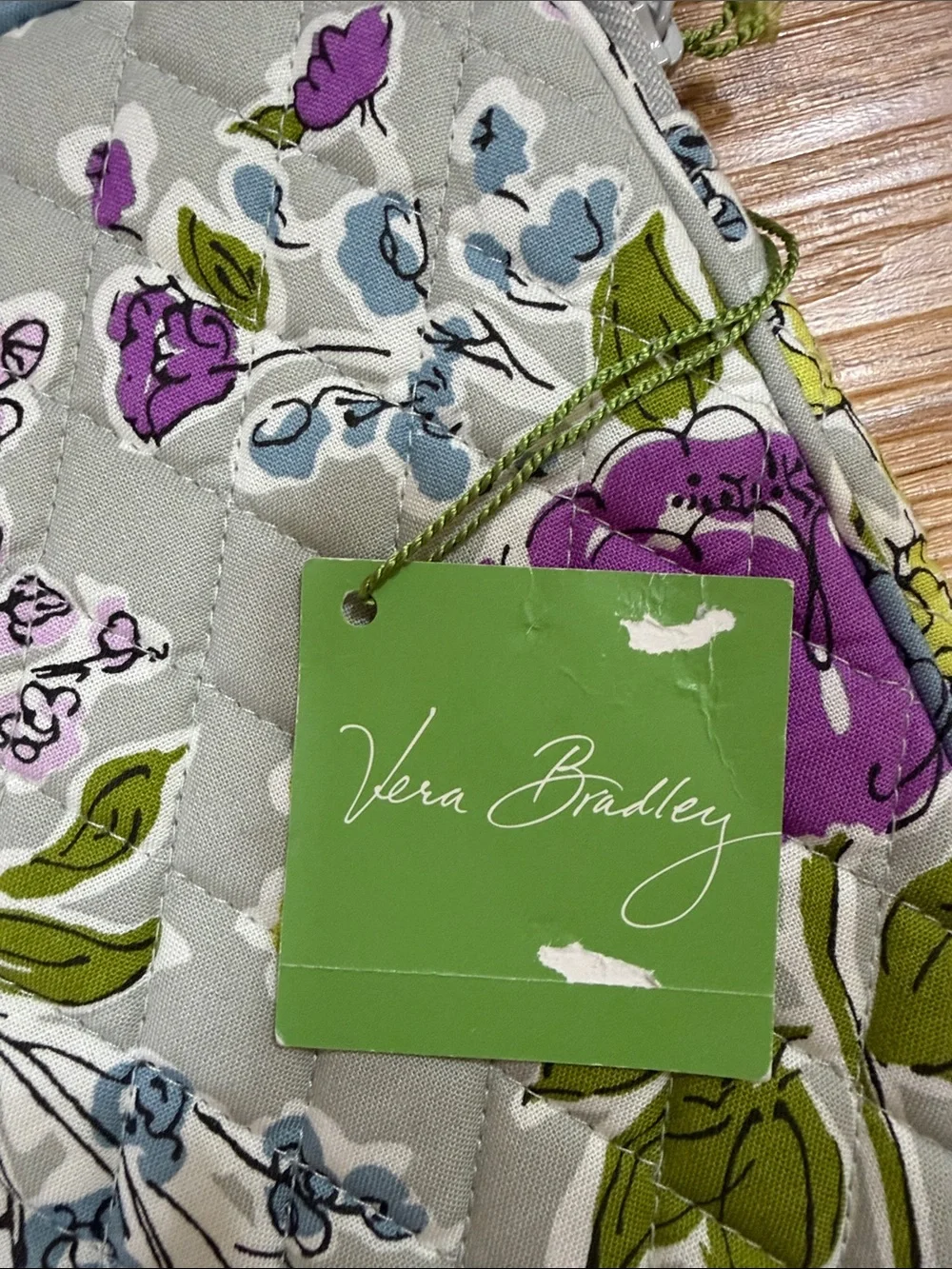 Vera Bradley Floral Quilted Laptop Bag - Watercolor “17” x 12.25”